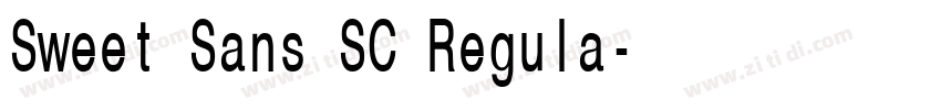 Sweet Sans SC Regula字体转换
